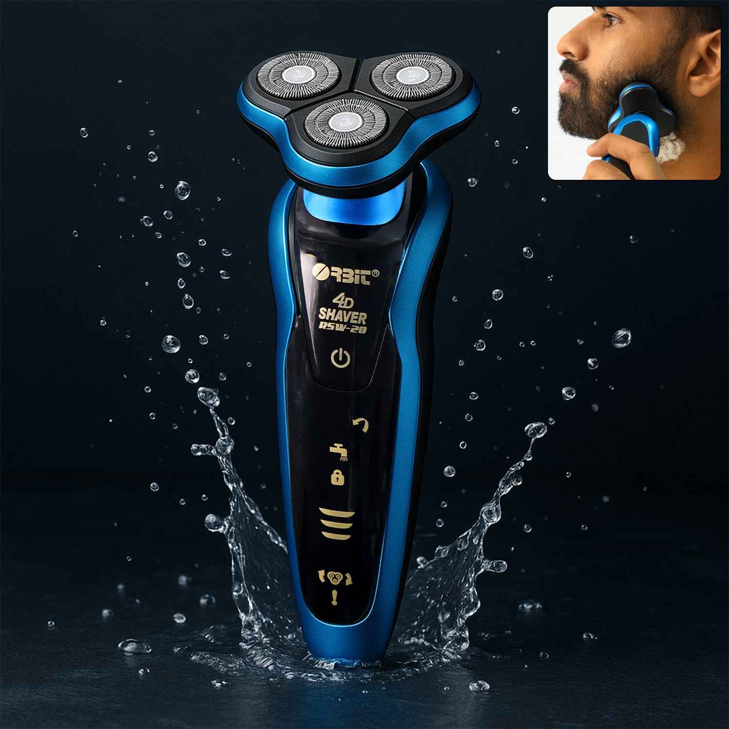 4D Rechargeable Electric Shaver – Smooth Waterproof Grooming