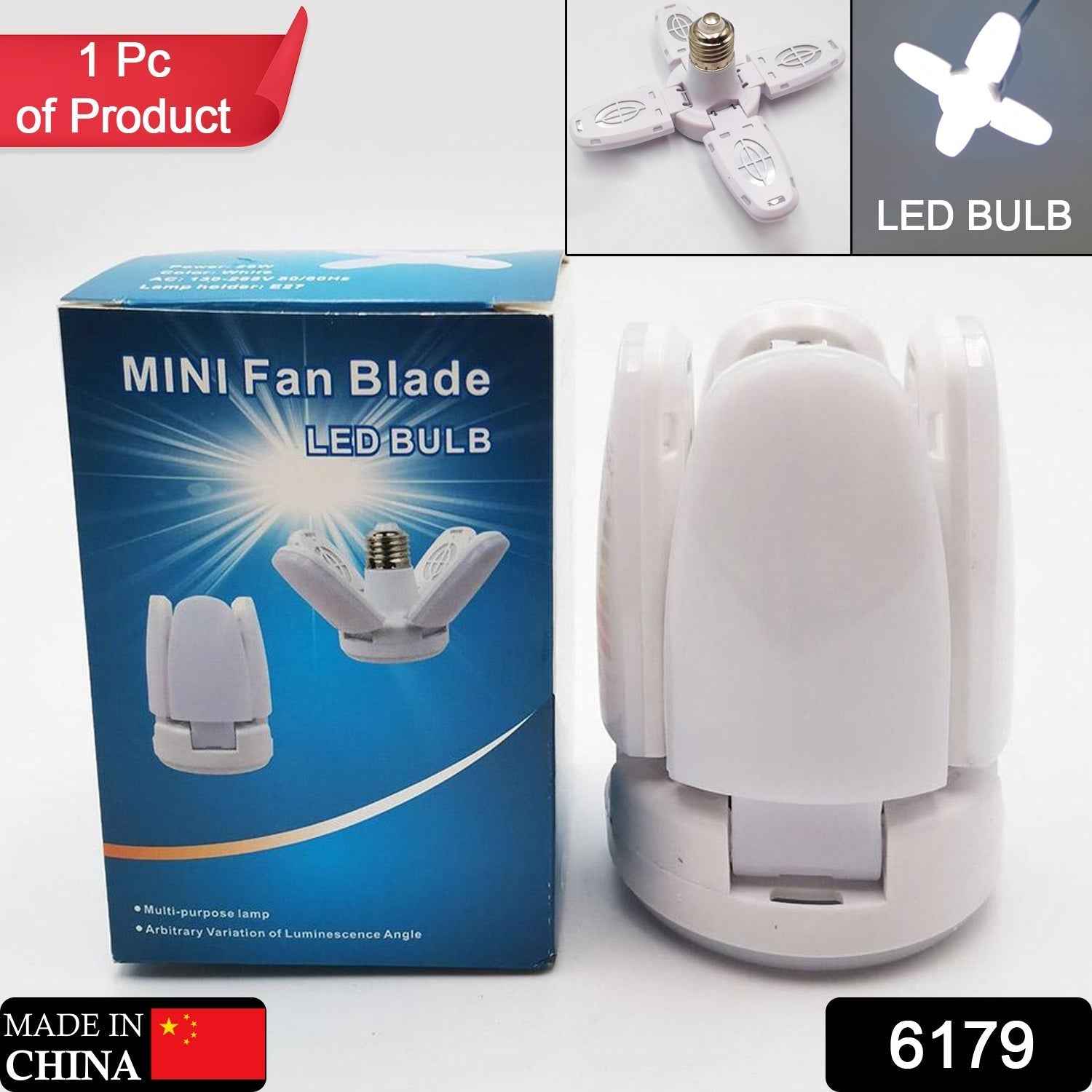 Foldable LED Fan Blade Bulb – Energy Efficient 28V | Indo Glow