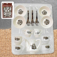 Kids' Coffee Tea Set – 14-Pc Pretend Play Kitchen | Tickles