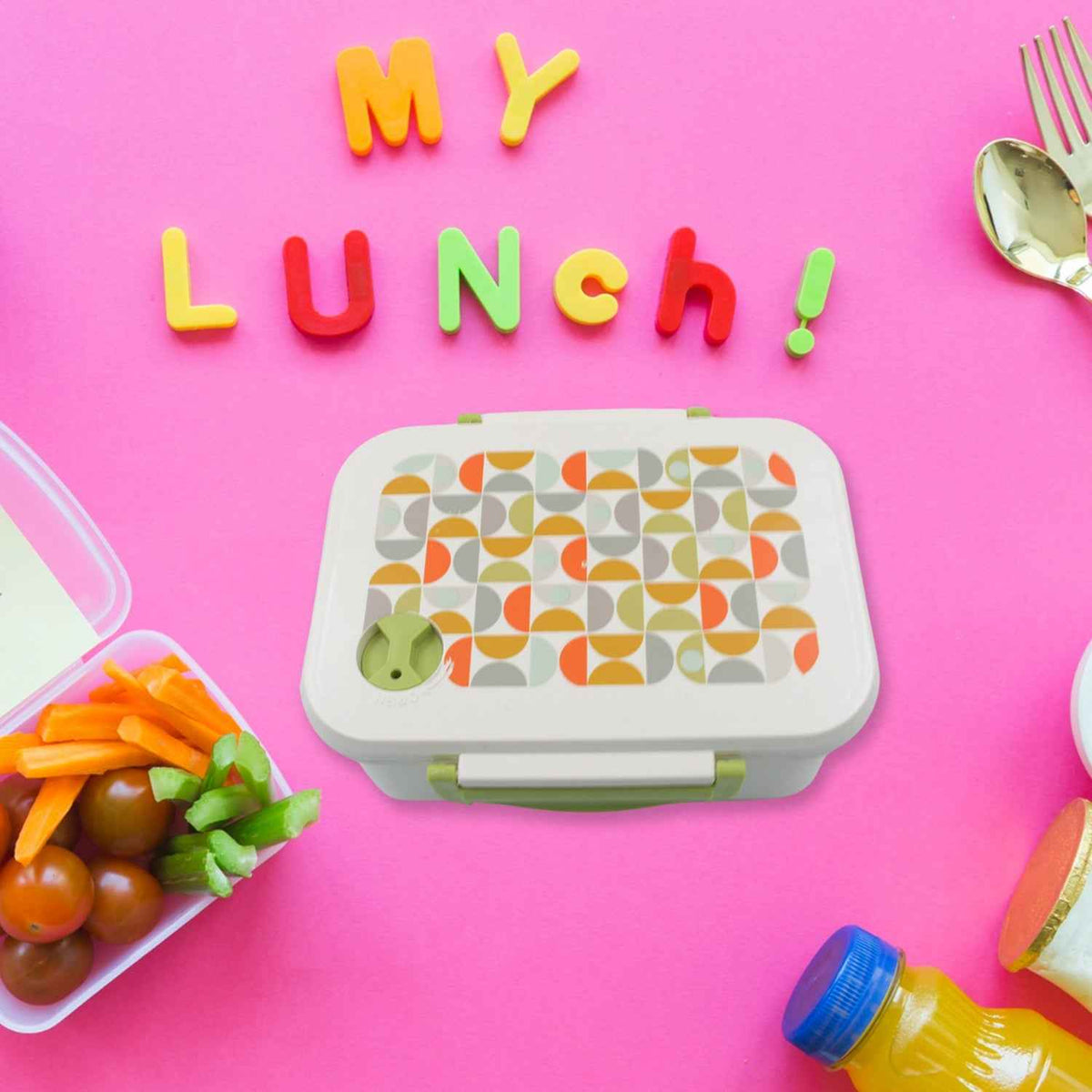 3 Compartment Lunch Box – Leakproof Tiffin with Spoon |