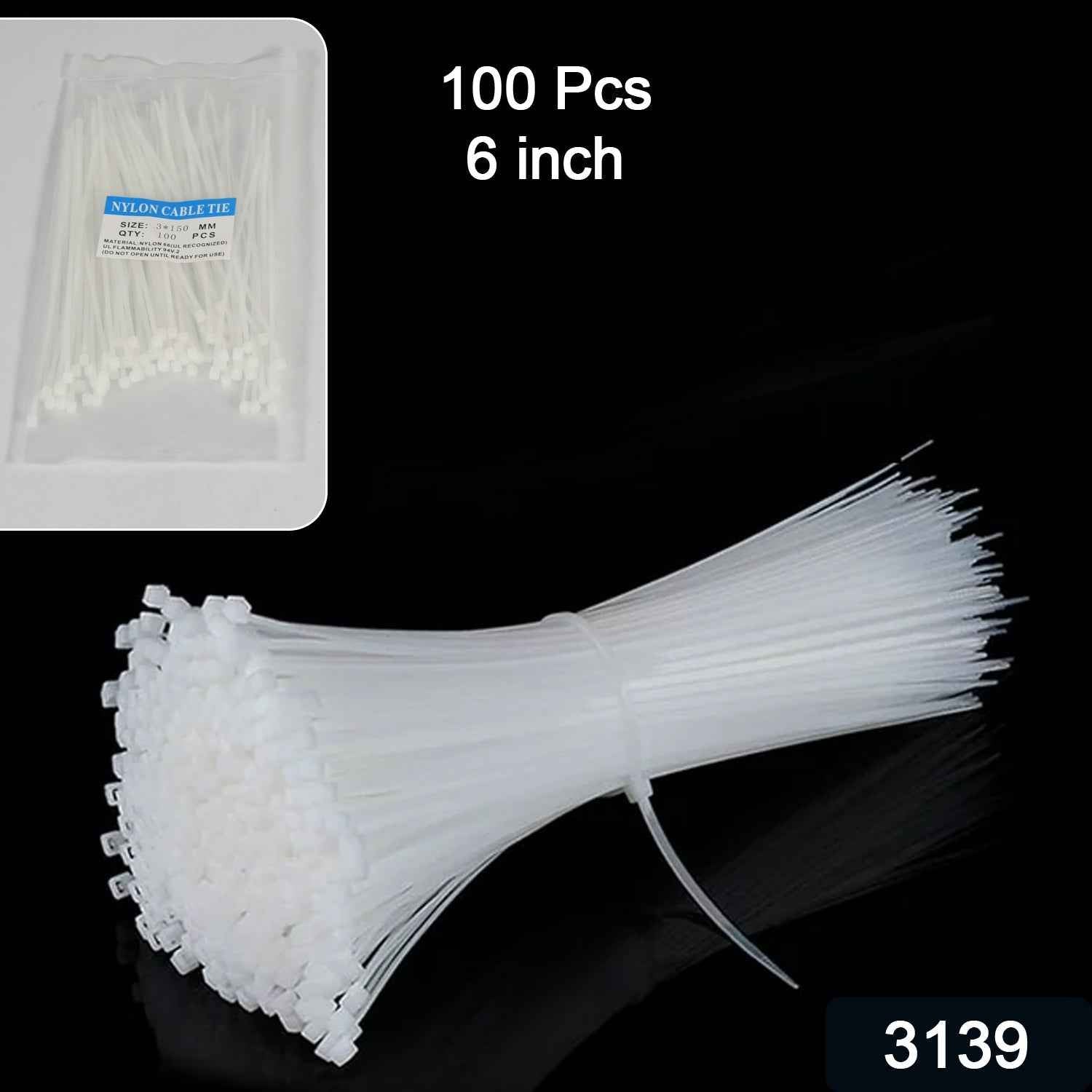 Nylon Cable Ties 6-Inch – Heavy Duty Self-Locking | Indo Glow