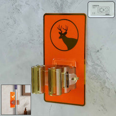 Wall Mounted Mop Holder – Space-Saving Cleaning Tool Organizer