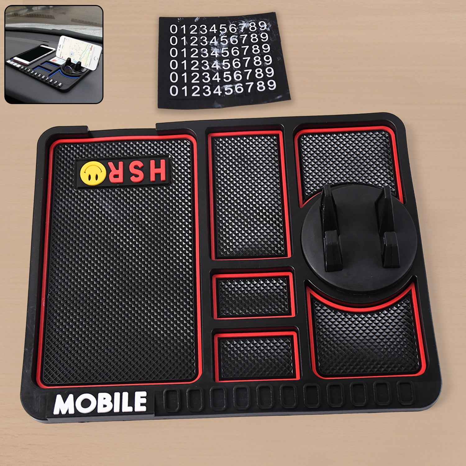 Car Dashboard Mat – Non-Slip Phone Holder for Secure Driving