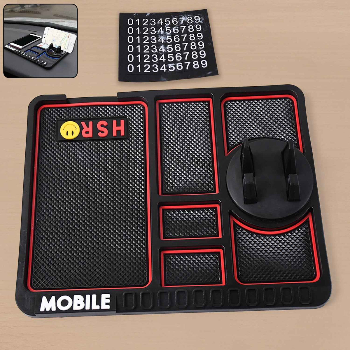 Car Dashboard Mat – Non-Slip Phone Holder for Secure Driving
