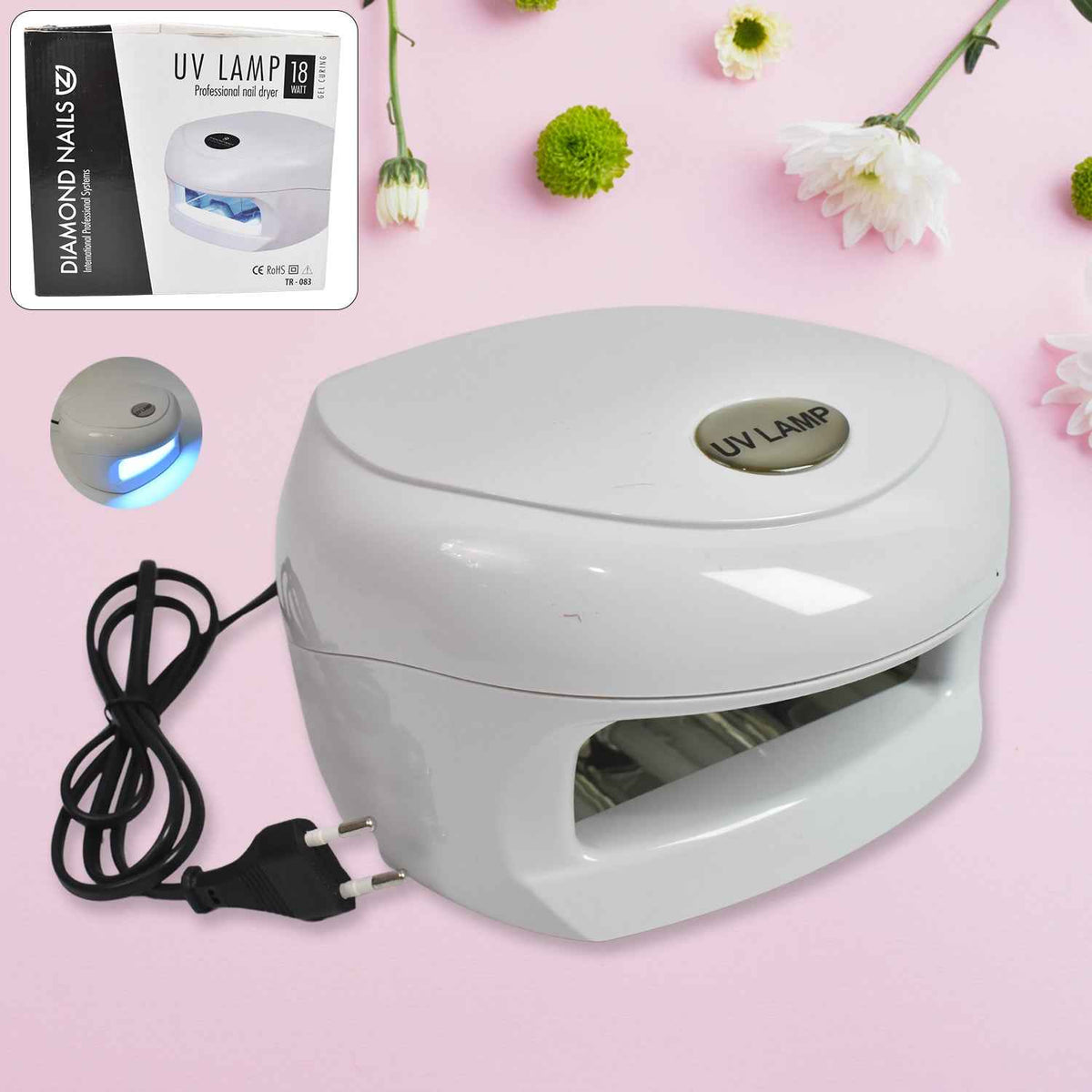 LED UV Nail Lamp 18W – Quick Gel Polish Curing & Nail Dryer | AuriGlam