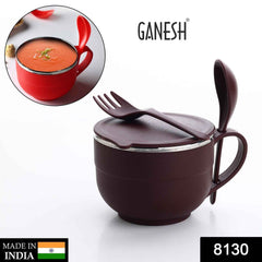 Stainless Steel Noodle Bowl – Insulated & Portable | Ganesh