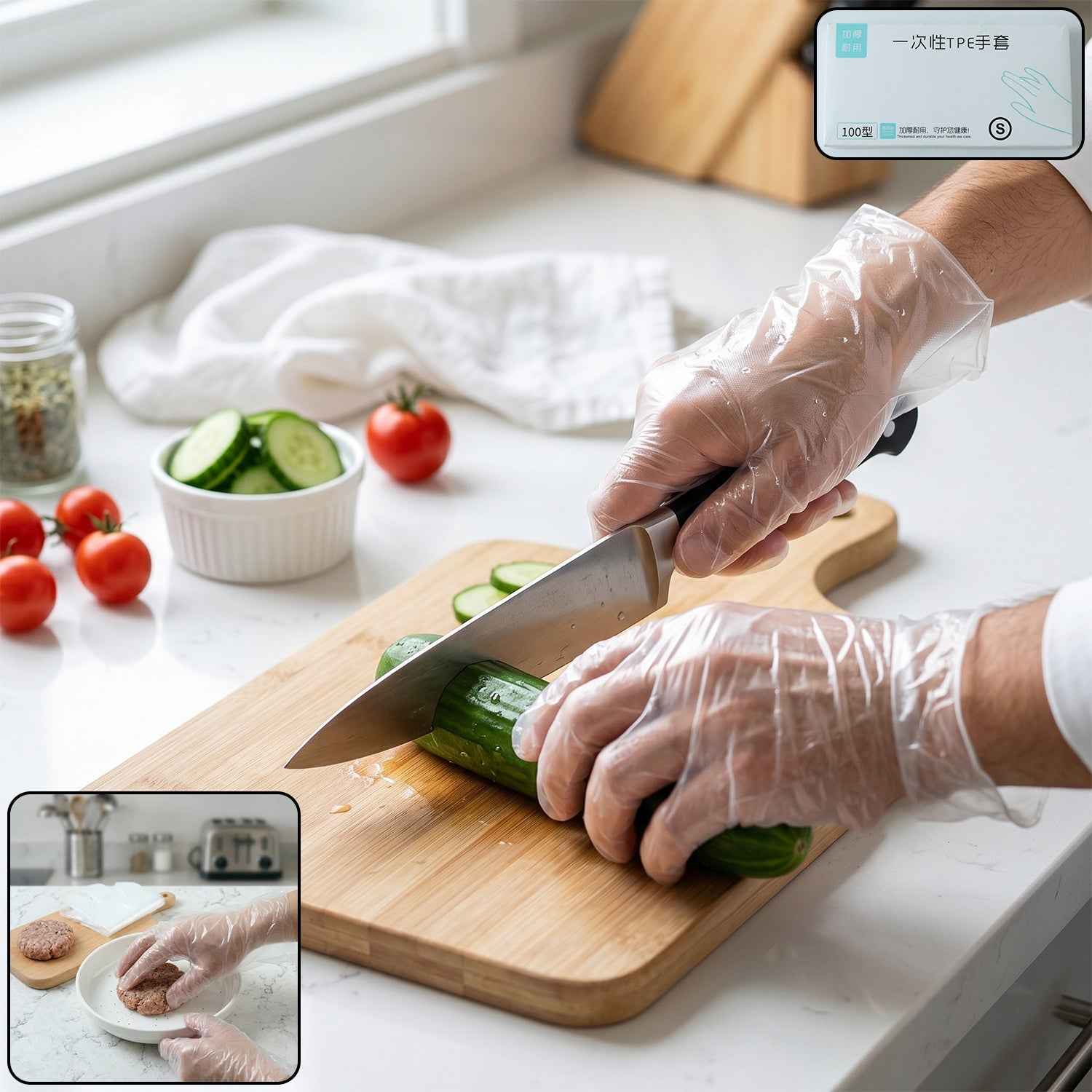 Disposable Plastic Gloves Ð Hygienic & Convenient for Food & Cleaning