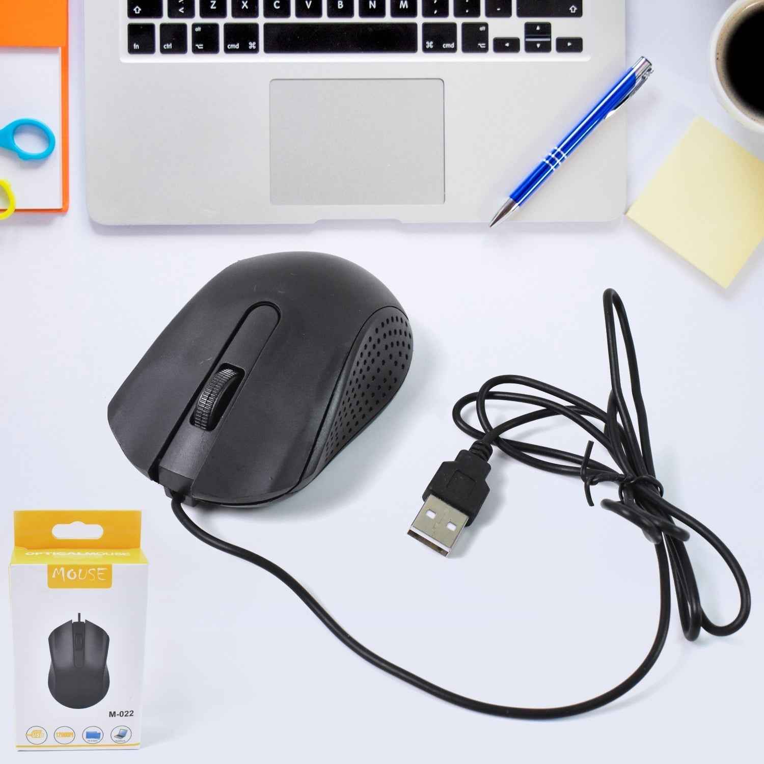 Wired Optical Mouse – M-022, USB Connectivity | Compshop