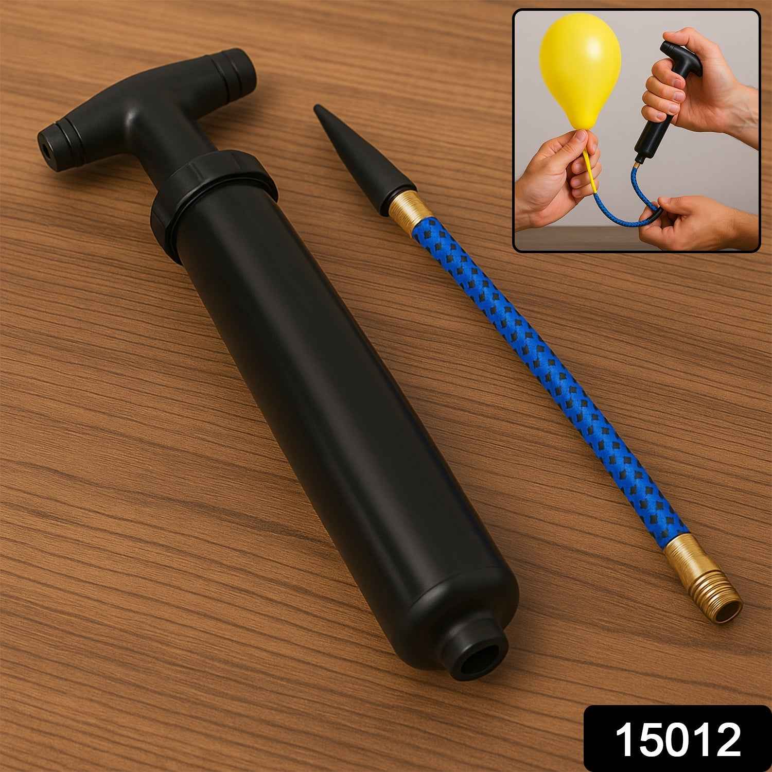 Ball Pump for Sports – Portable Air Inflator with Pins | FitFuzion
