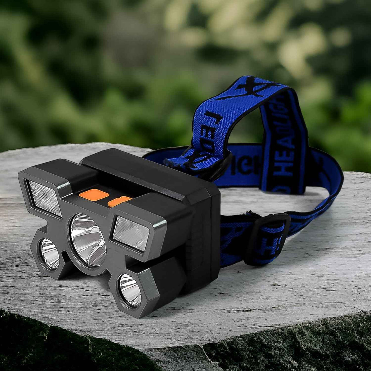 USB Rechargeable Headlamp – 5 LED Outdoor Light | Indo Glow