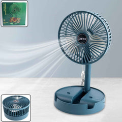 Portable Desktop Fan – Adjustable, Silent, Foldable | Velvet Wellness