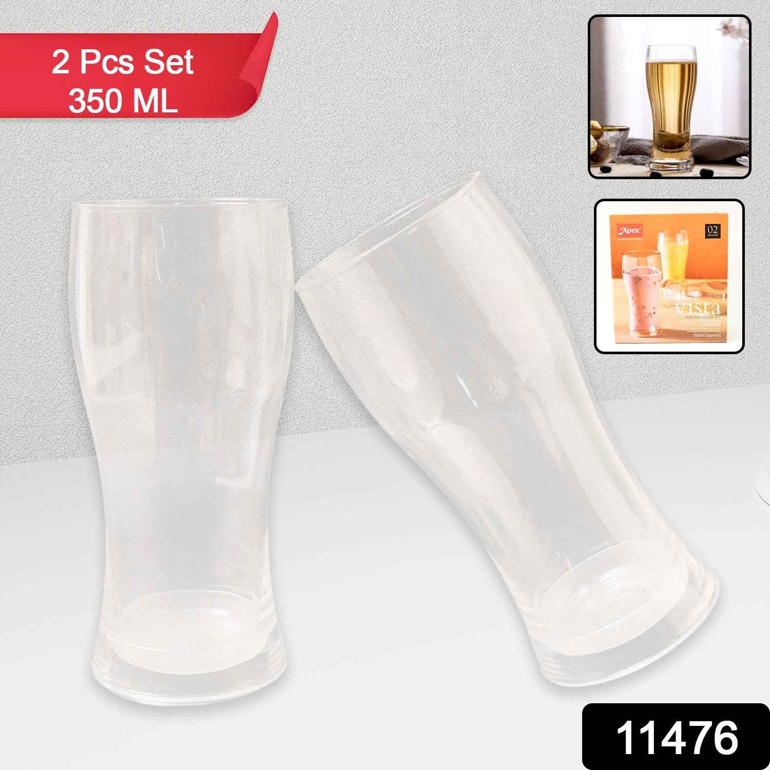 Durable plastic glass set ideal for serving beverages safely