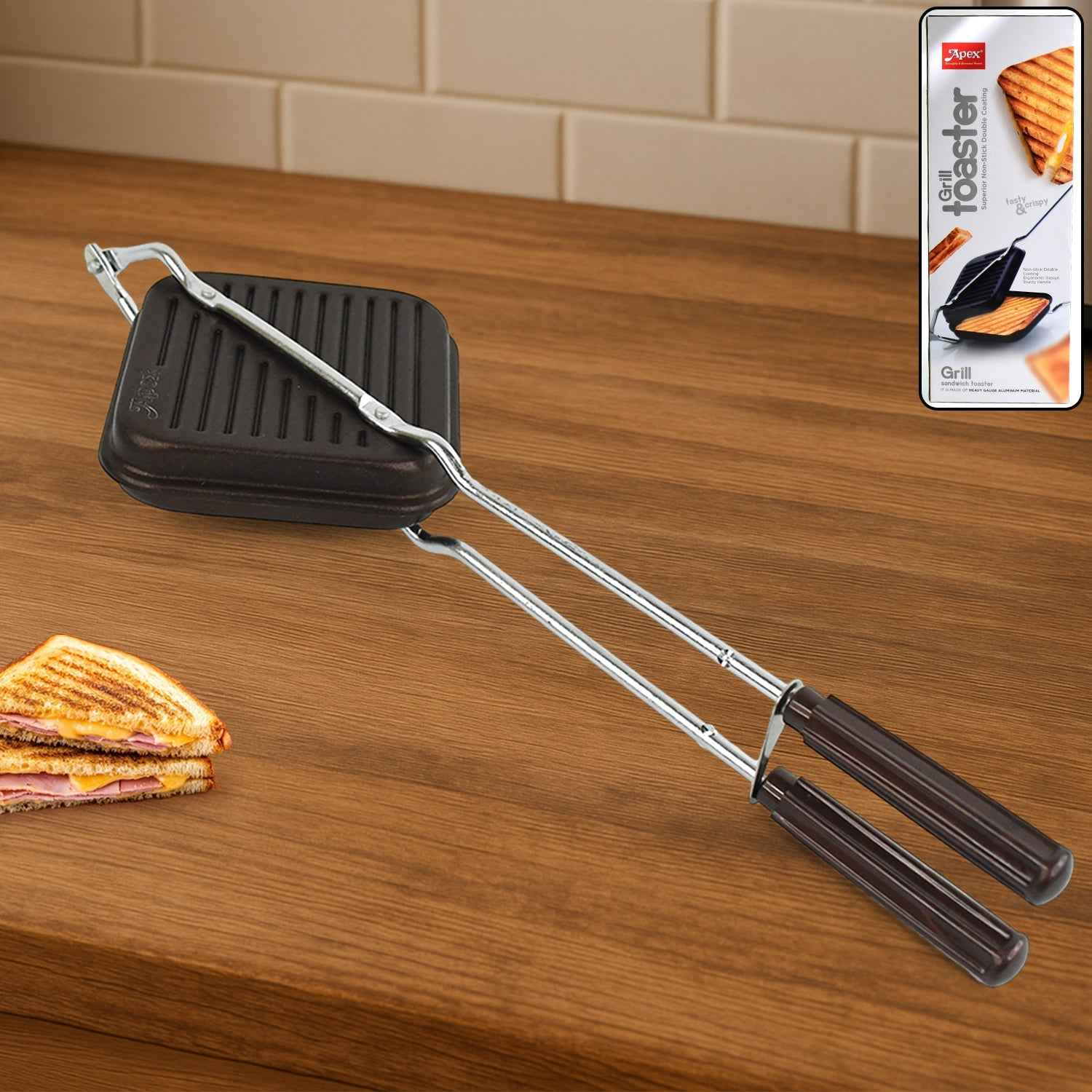 Grill Sandwich Toaster – Heavy Gauge Aluminium with Non-Stick Coating