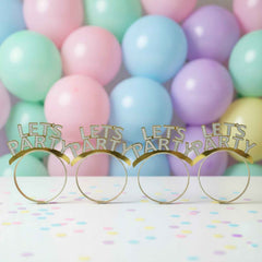 Glitter Party Headband Set – 4 Pack Lets You Celebrate In Style