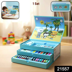 Kids Drawing Kit Box – Complete Cartoon Art Set with Colors