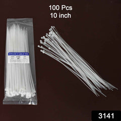 Nylon Cable Ties – 10 Inch Heavy Duty Self-Locking Black | Organivo