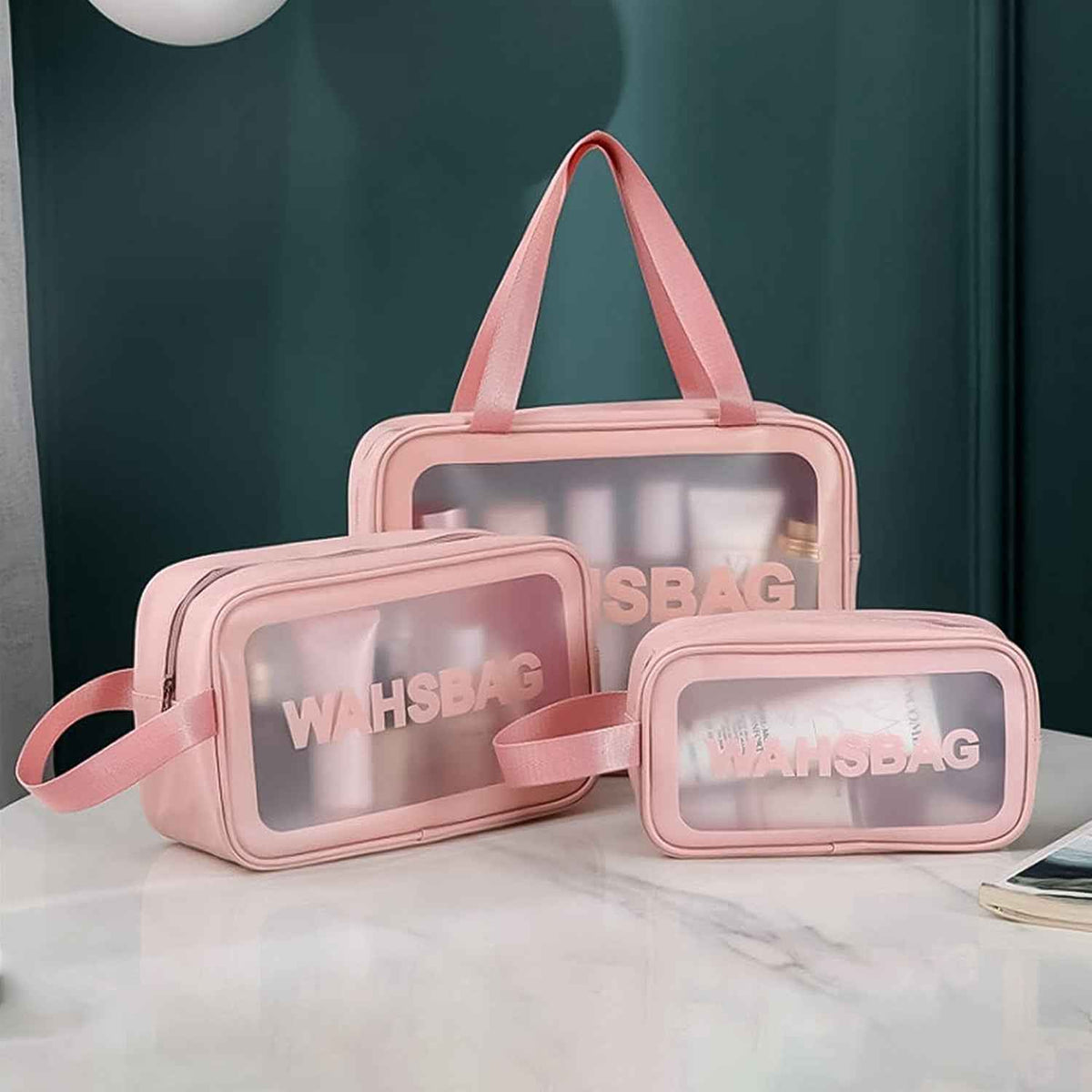 Cosmetic Pouch Set – Waterproof Travel Makeup Bags (Set of 3) | BeautyBare