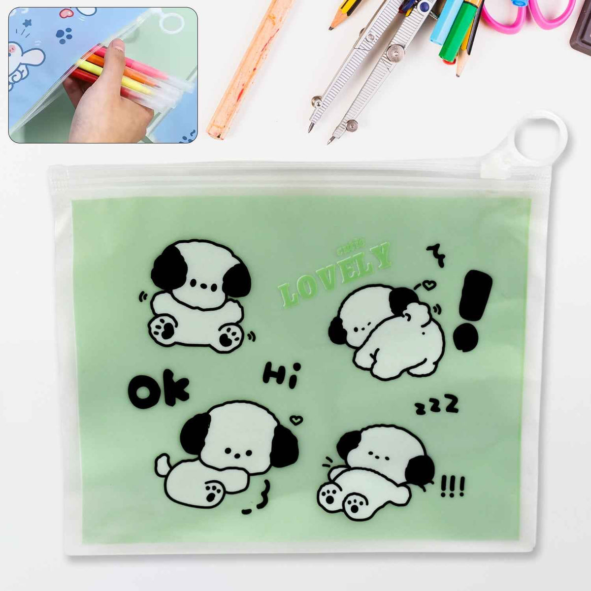 Multipurpose Zip Pouch – Stationery & Travel Organizer | Deskrova