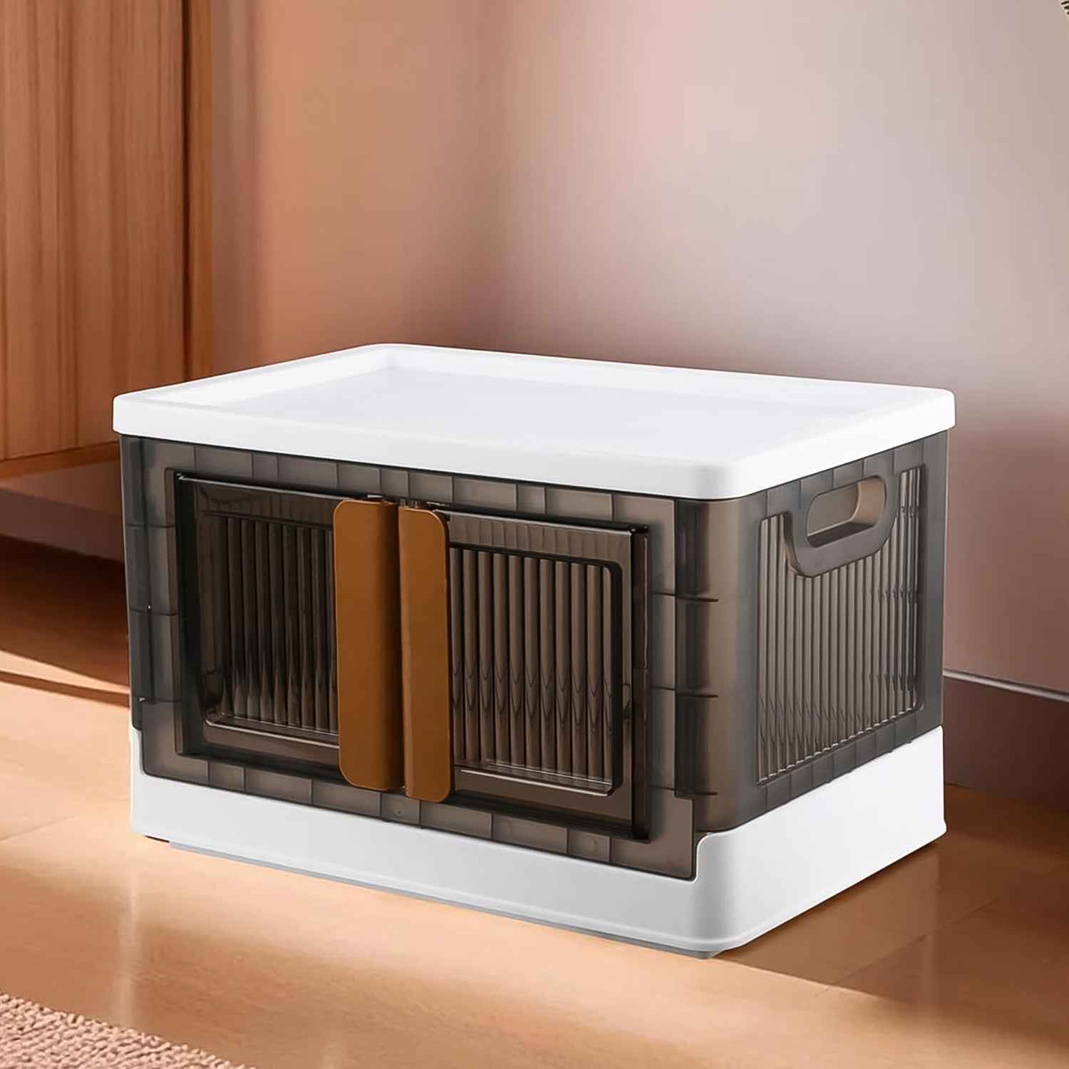 Plastic Folding Wardrobe Organizer – Portable Storage with Wheels