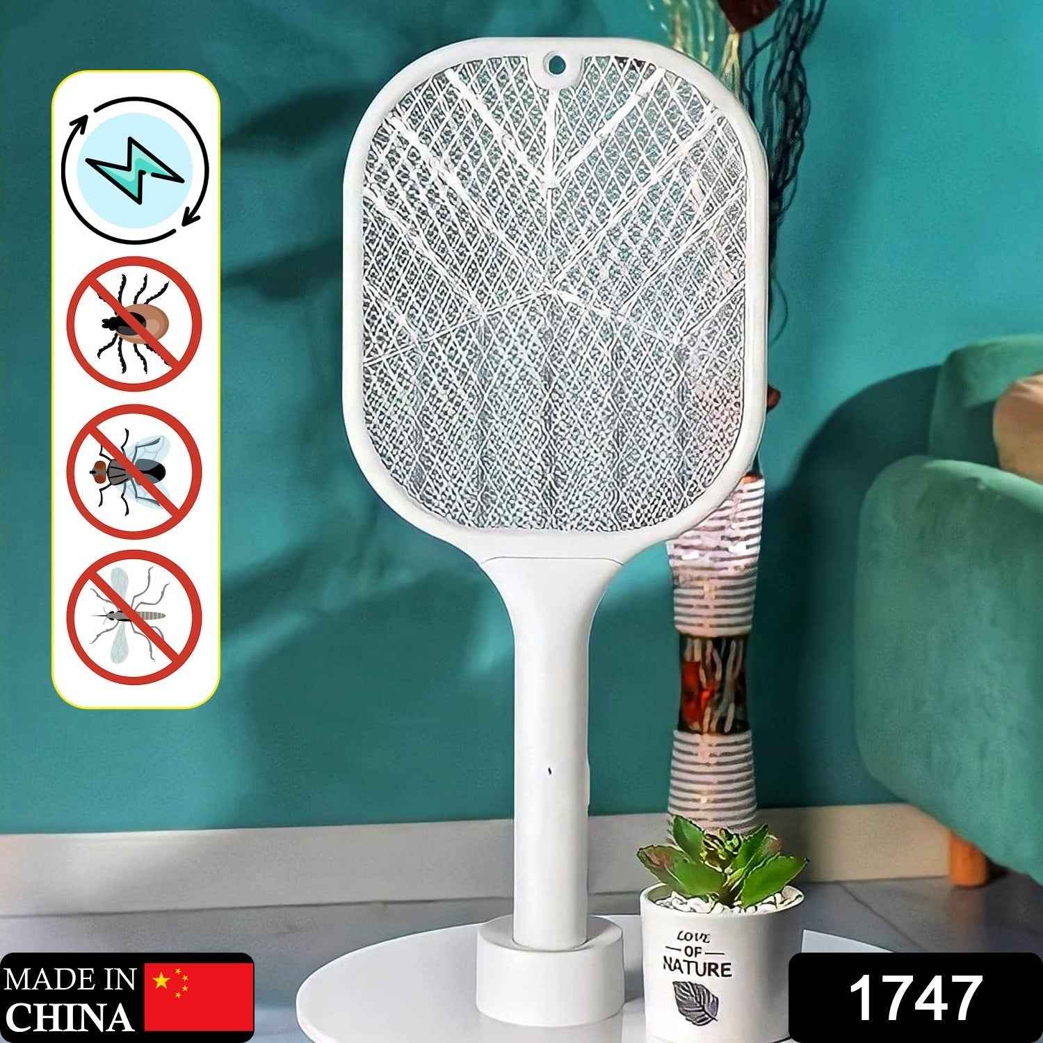 Mosquito Killer Racket – UV Light & USB Rechargeable | FlyTamer