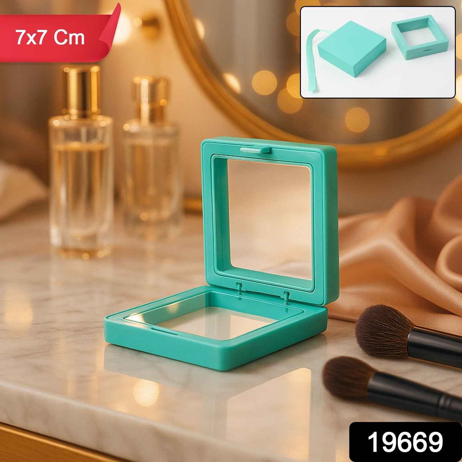 Transparent Jewellery Display Box – Elegant Floating Frame Organizer