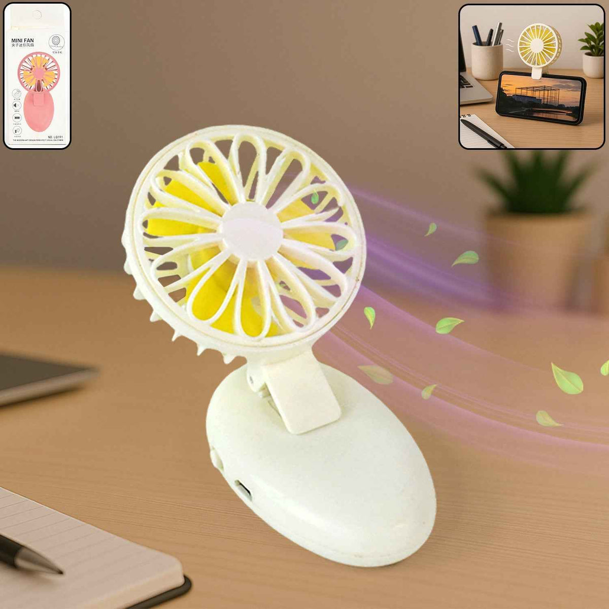 Mini USB Handheld Fan – Portable & Rechargeable Cooling | VoltDesk