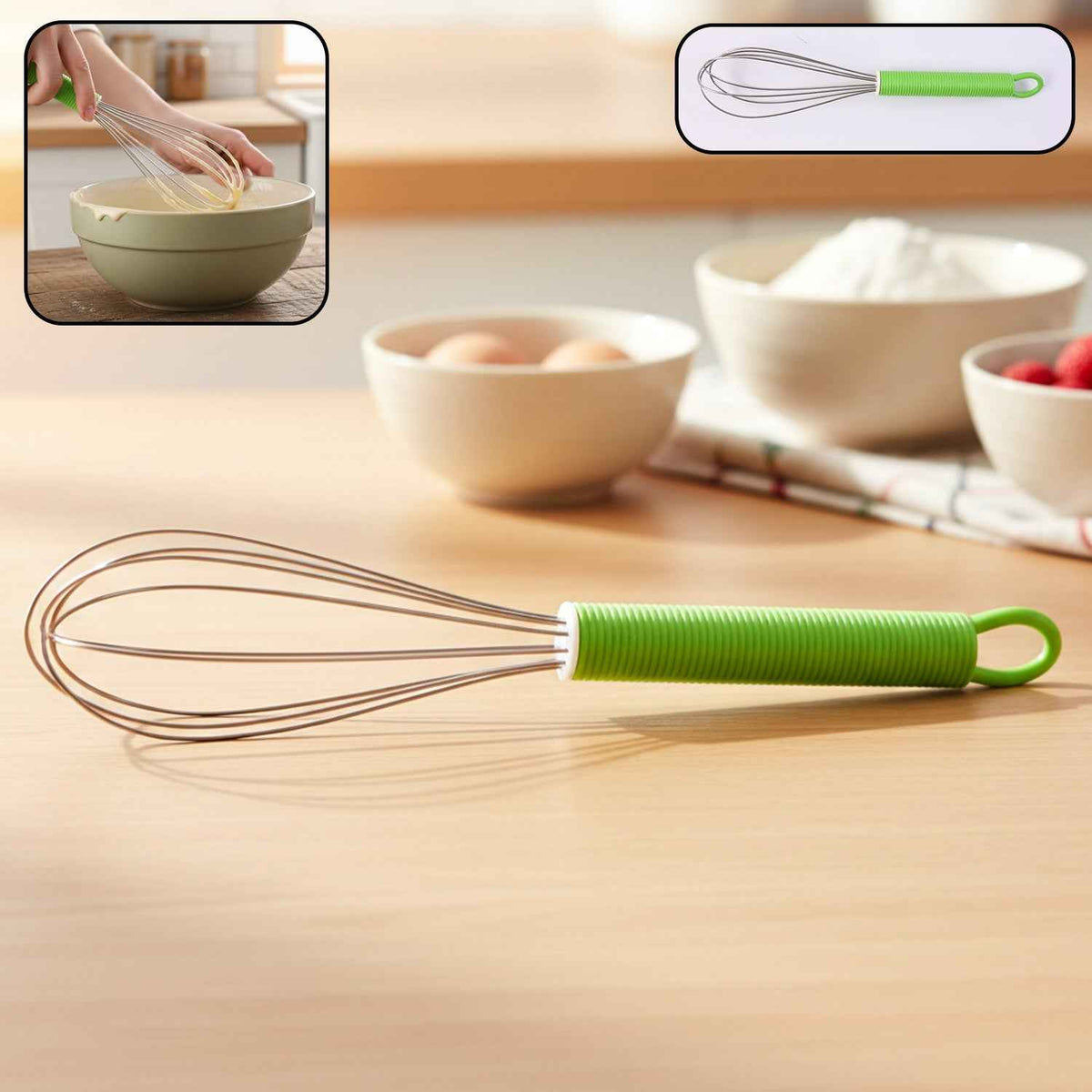 Kitchen Whisk – Multipurpose Handheld 16 cm for Smooth Mixing