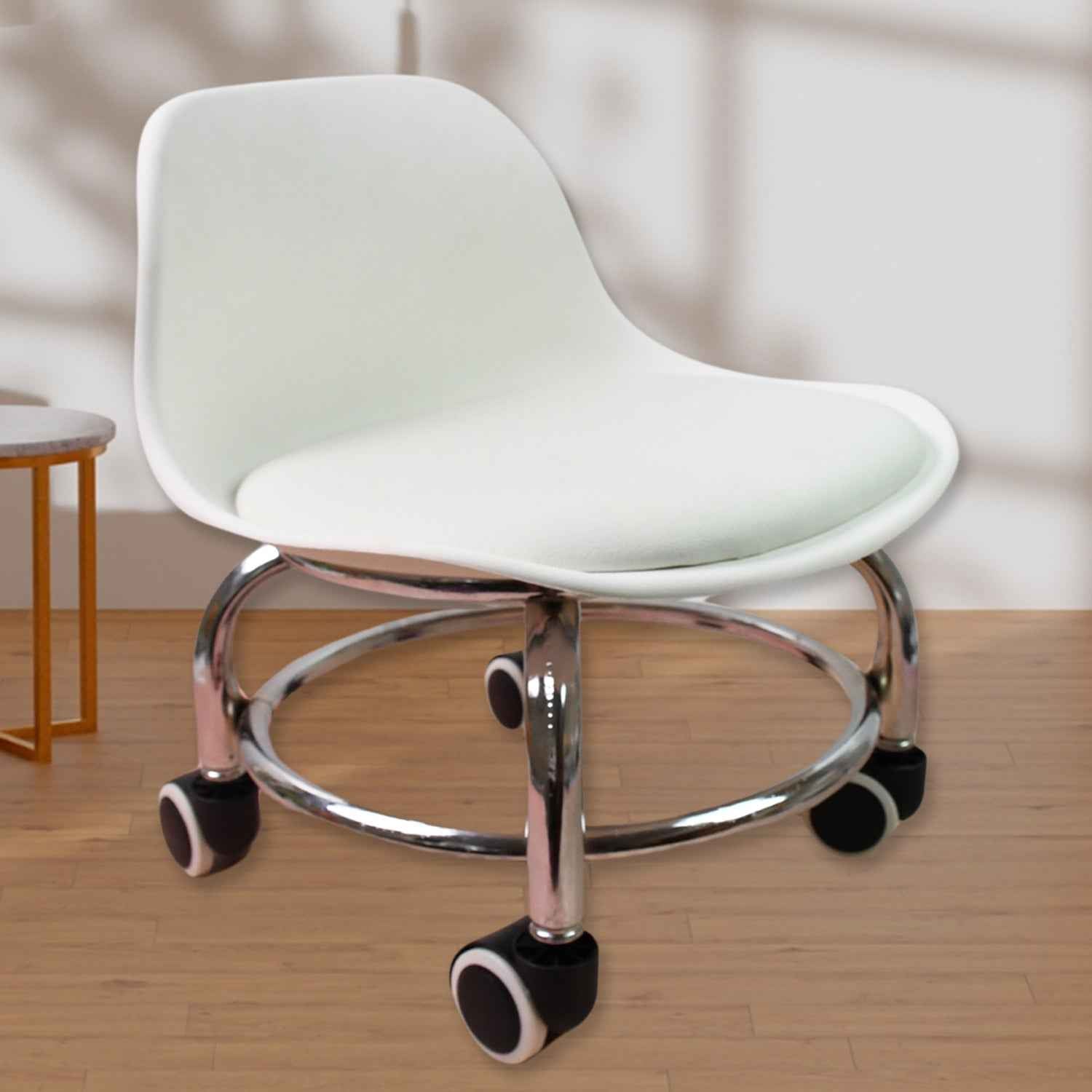 Rolling Stool with Wheels – Low Height & Ergonomic | Indo Glow