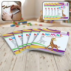 Kids Animal Colouring Book Set – 5-Pc Mix for Early Learning Fun