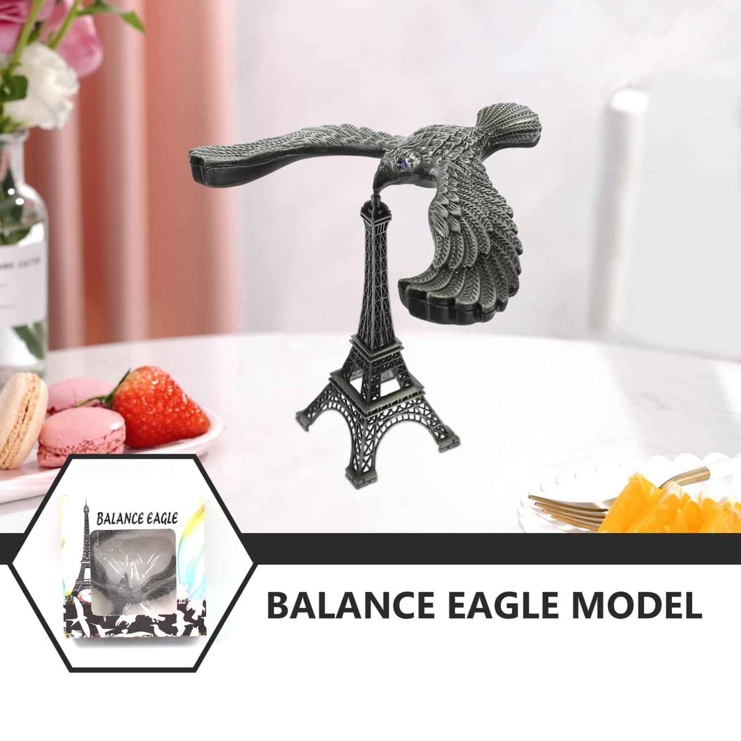 Balancing Eagle Toy – Gravity-Defying Metal Desk Decor | Indo Glow