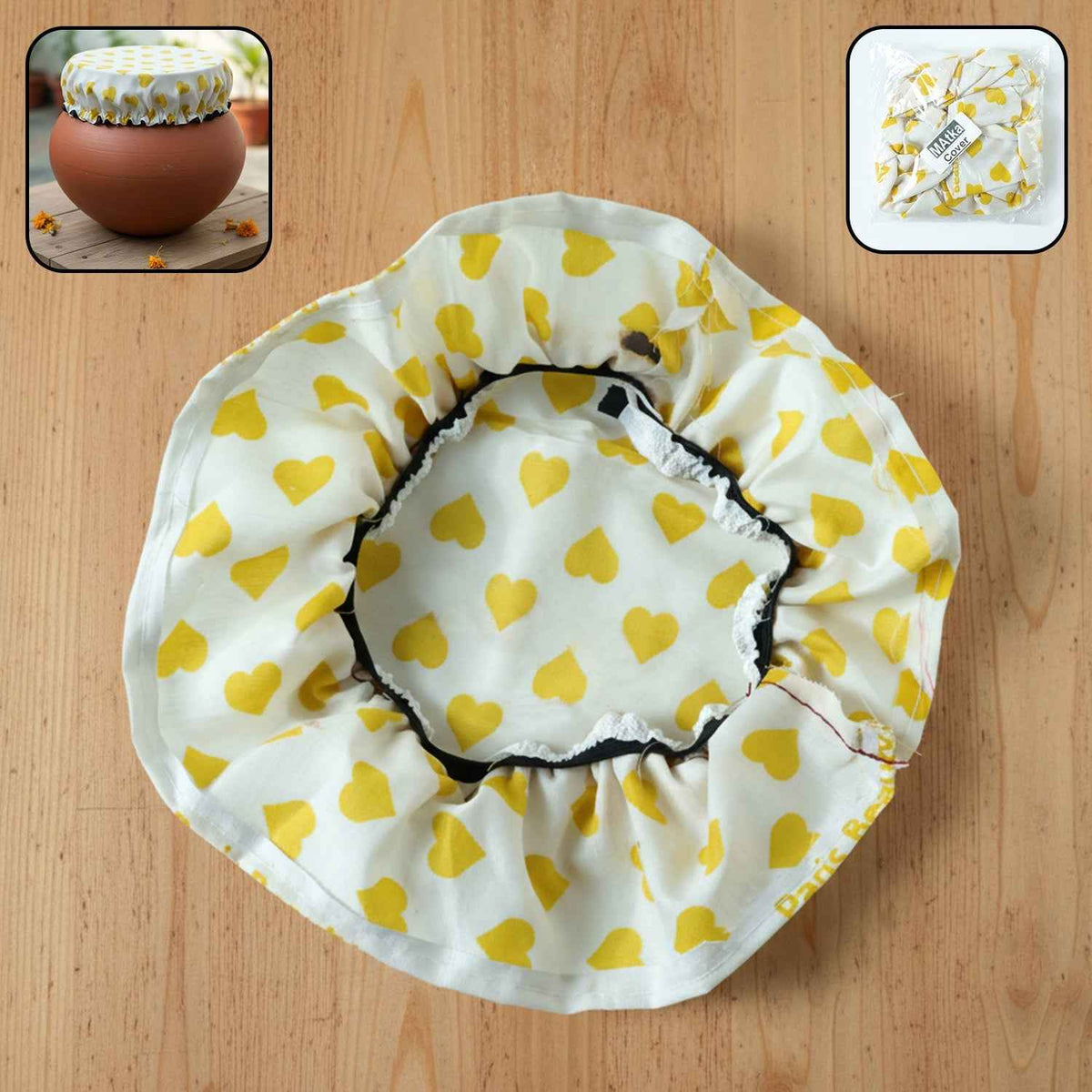 Cotton Matka Cover – Elasticated, Dust & Insect Protection