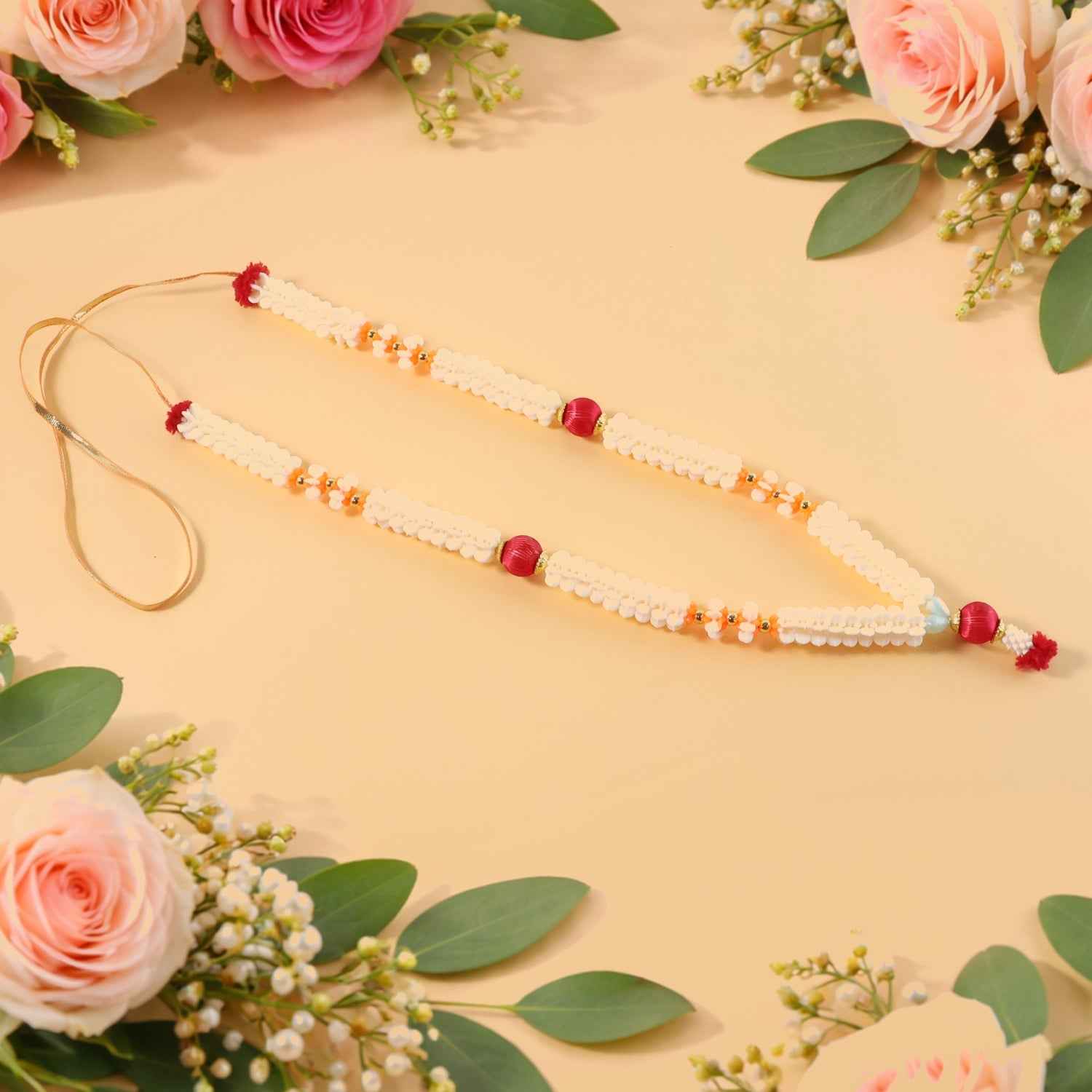 Pooja Gajra Garland – Traditional Floral Decorative Accessory