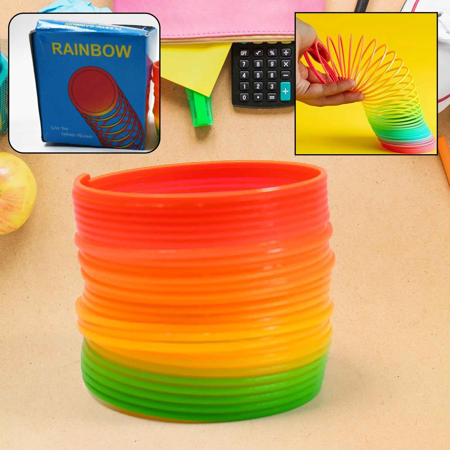Rainbow Slinky Toy – Classic Fidget & Stress Relief | Little Learners