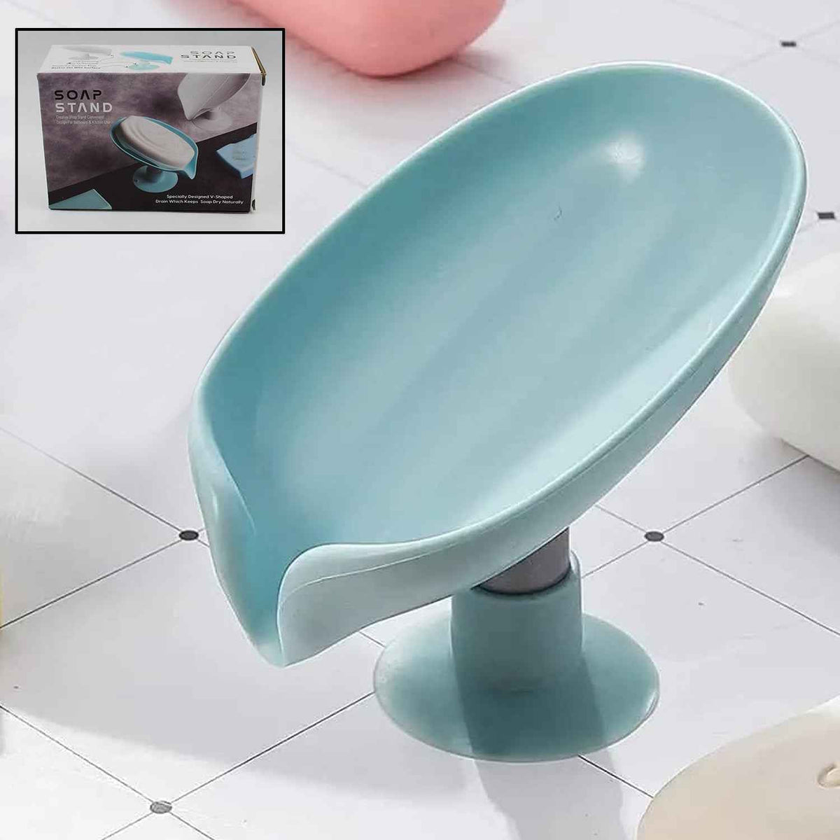 Self Draining Soap Dish – Suction Cup Holder | VelvetBubbles