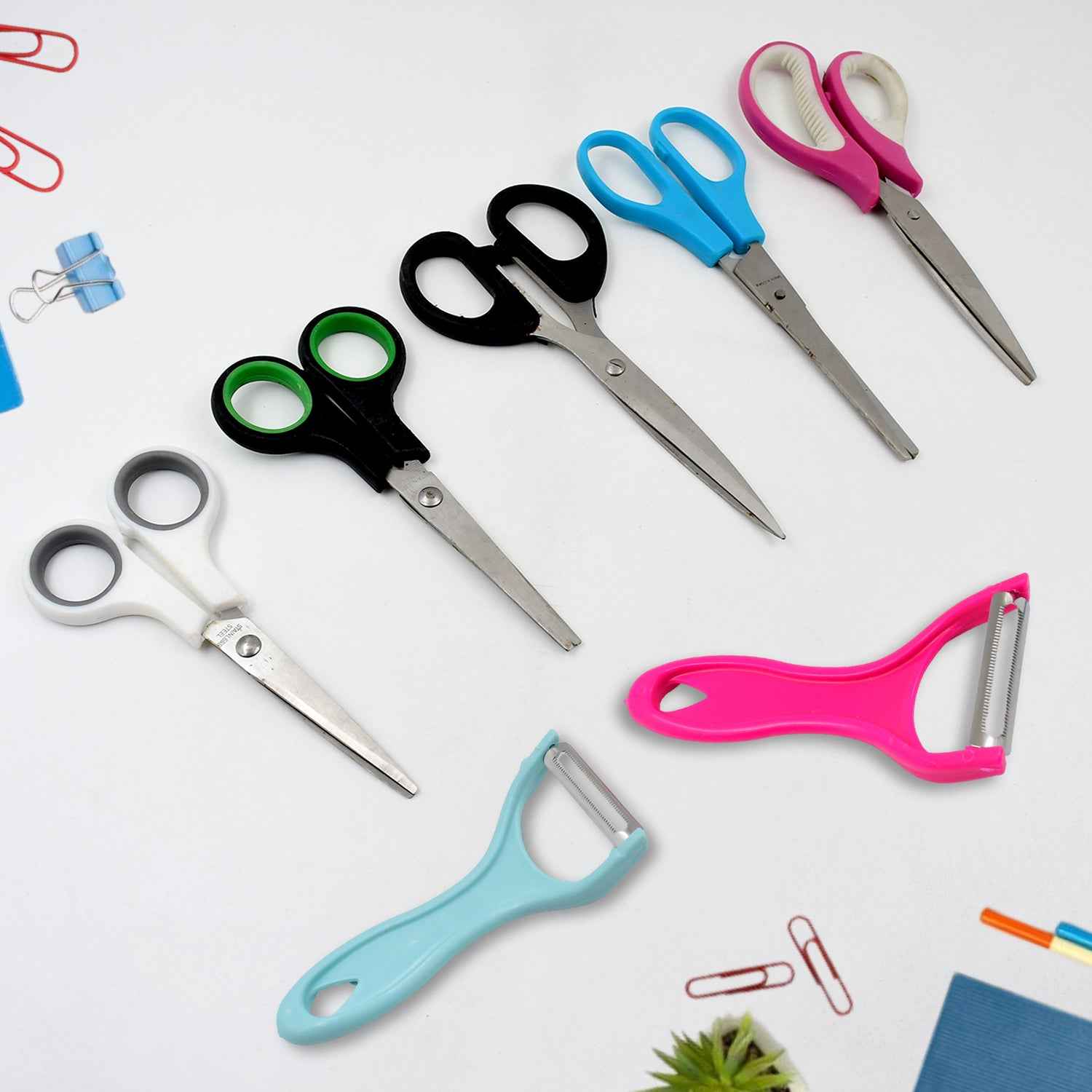 Kitchen Scissor Peeler Set – Stainless Steel Multipurpose 2 Pc | CookAura
