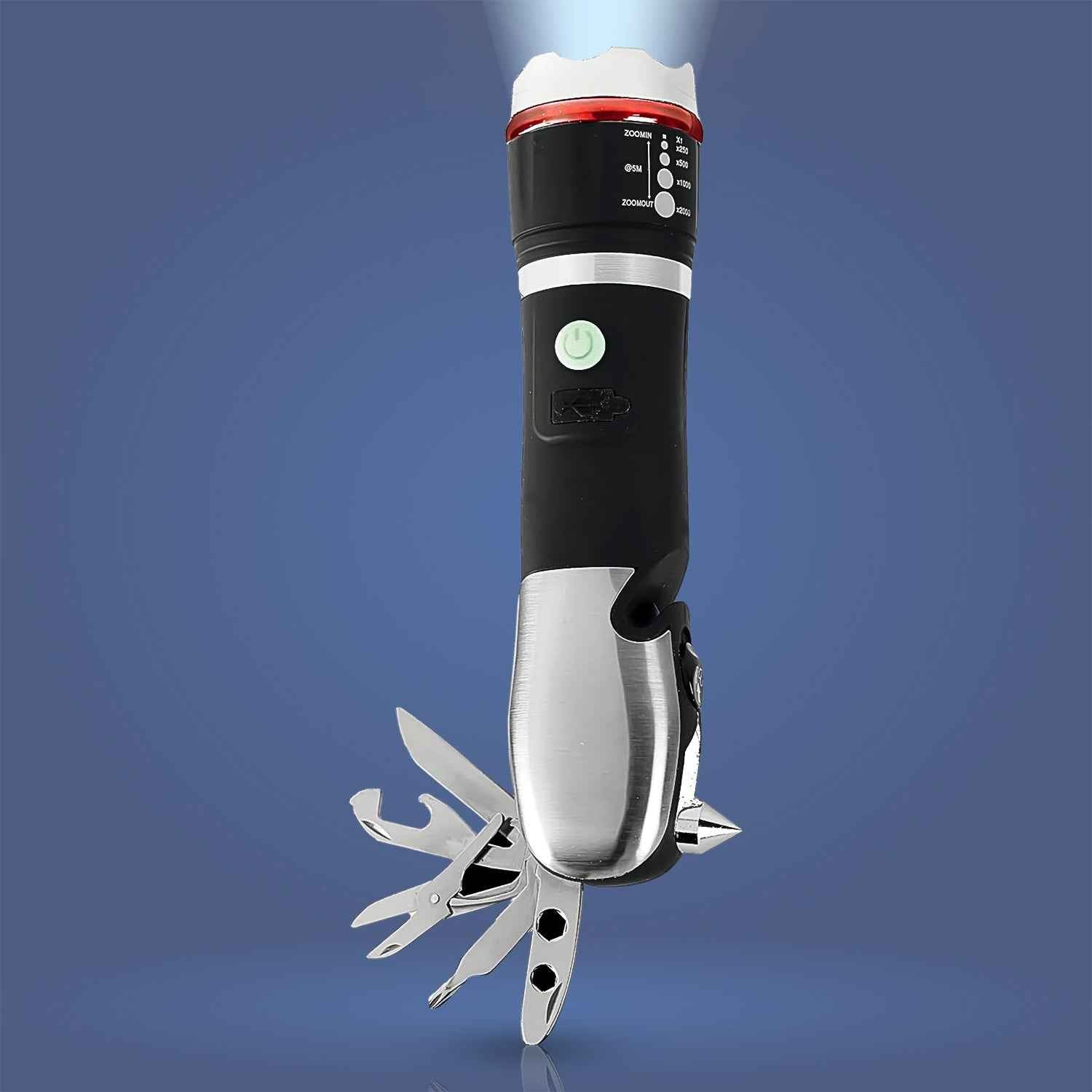 Multi Tool LED Flashlight – Emergency Torch & Kit | Poravar