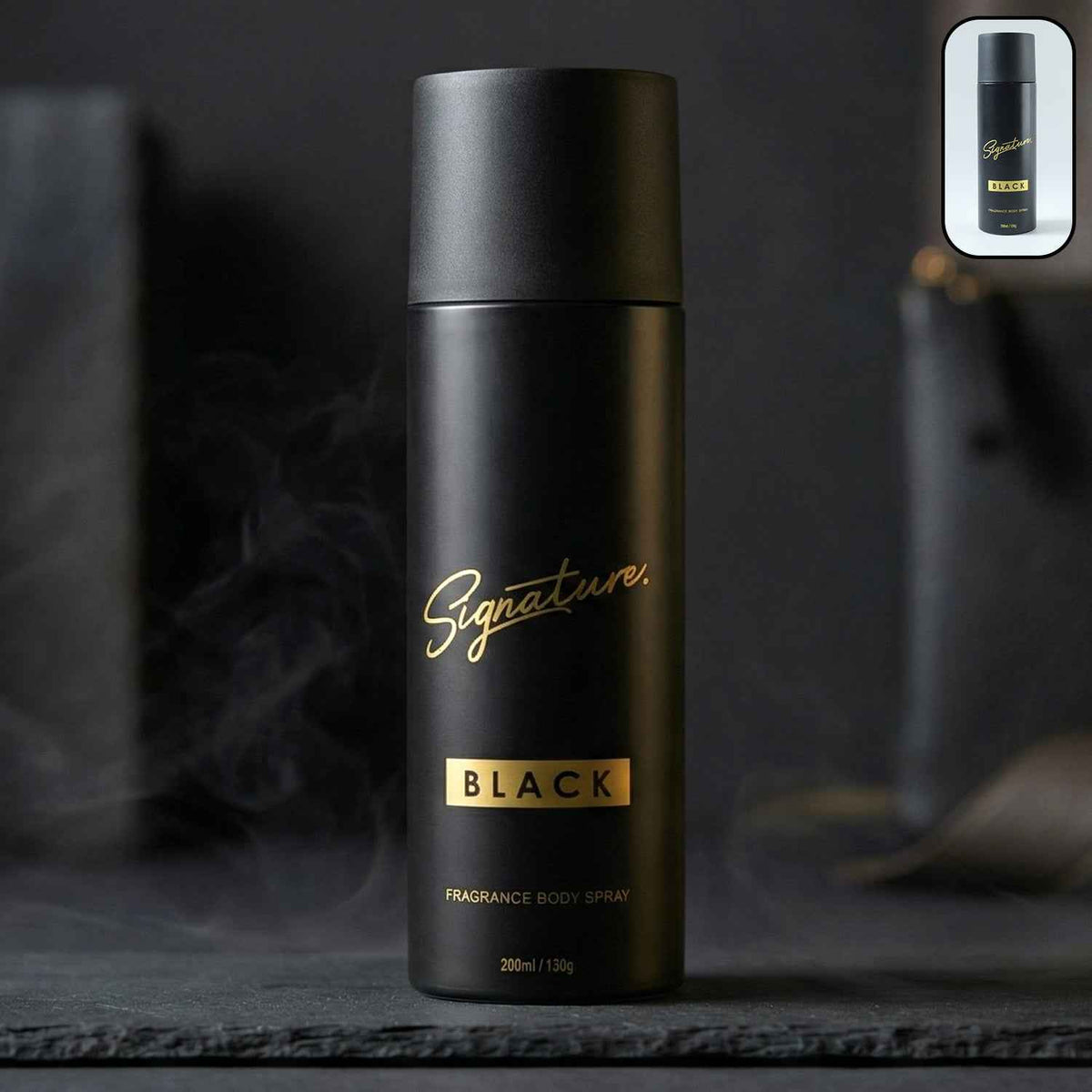Signature Black Body Spray – Long Lasting Masculine Fragrance