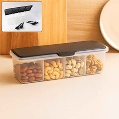 Spice Box – Airtight 4-Section Multipurpose Container with Spoons
