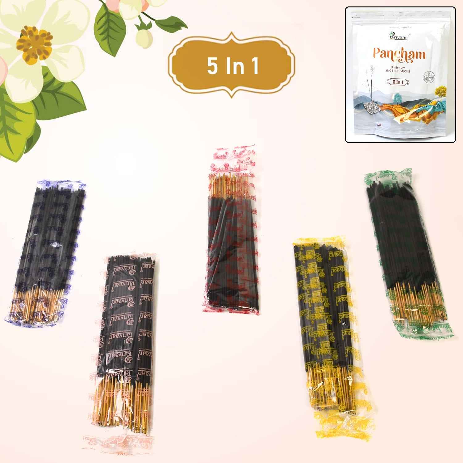 Premium Incense Sticks – 5in1 Pancham Aroma 450g |