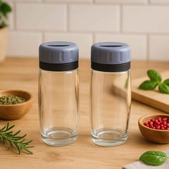 Salt and Pepper Shaker Set – Transparent Acrylic & Durable Design