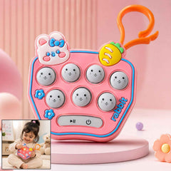 Cute Cartoon Music Push Button Toy Keychain Ð Light & Portable Fun