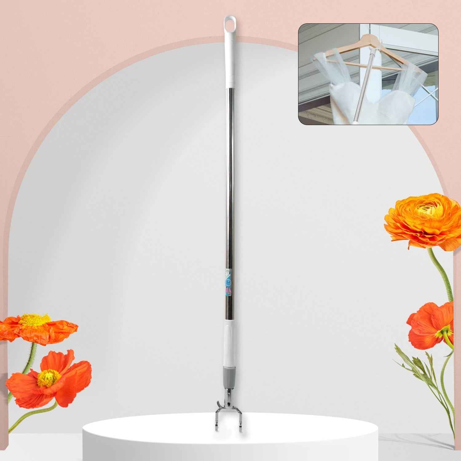 Telescopic Clothes Hook – Extendable Garment Hanger (155 cm) | Indo Glow