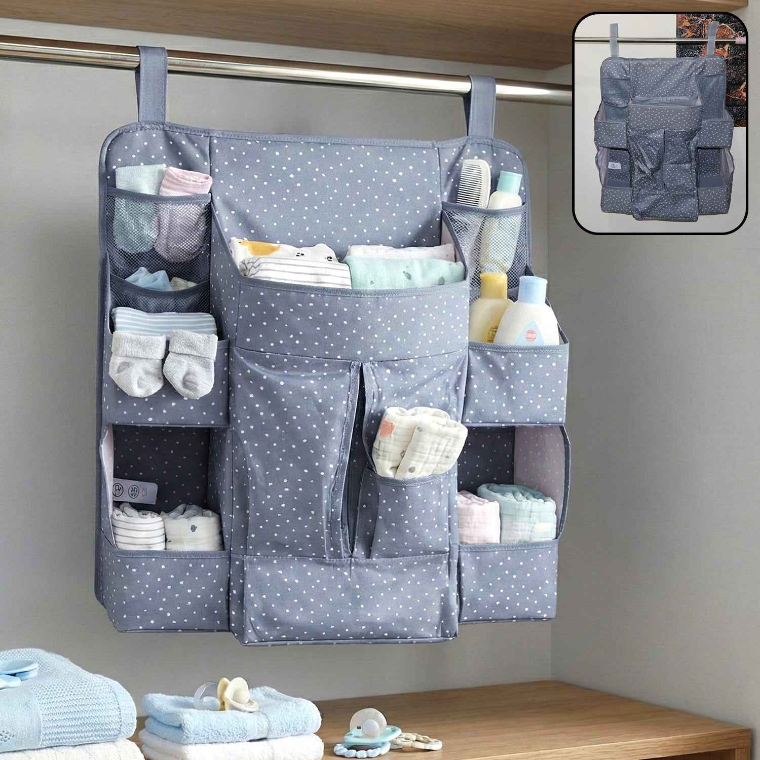 Baby Care Organizer – Multi-Pocket Hanging Nursery Storage