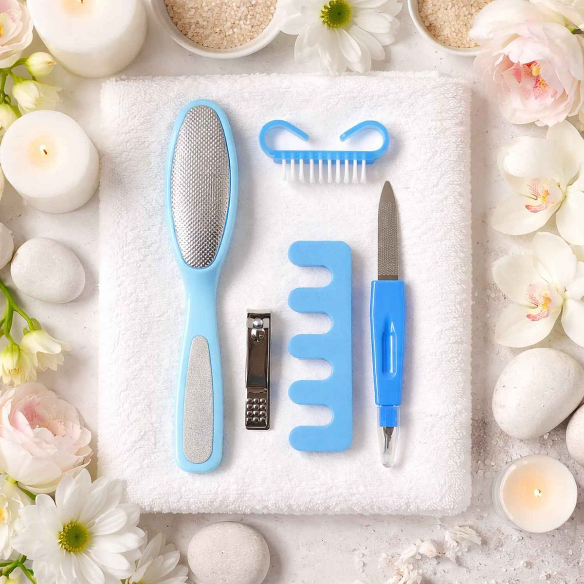 5 In 1 Manicure Pedicure Nail Care Kit – Compact & Multi-Tool