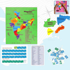 India Map Puzzle – Educational EVA Foam Game for Kids