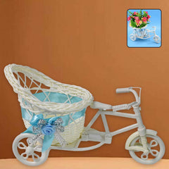 Bicycle Flower Pot Stand – Unique Plastic Home Decor Accent