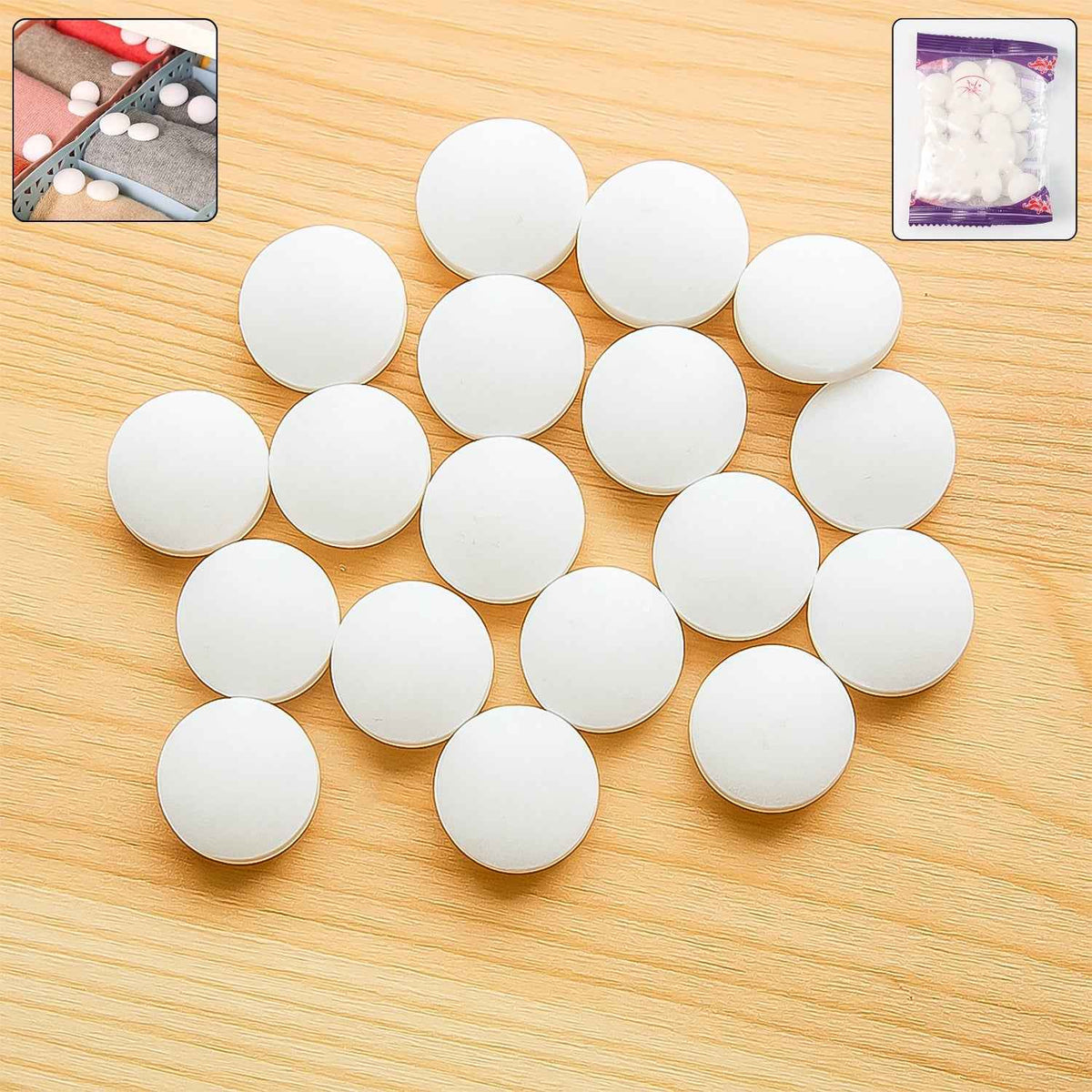 Naphthalene Mothballs – Long-Lasting Cupboard & Wardrobe Protection