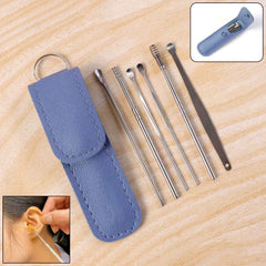 Stainless Steel Ear Cleaning Kit – 6-in-1 Precision Tools