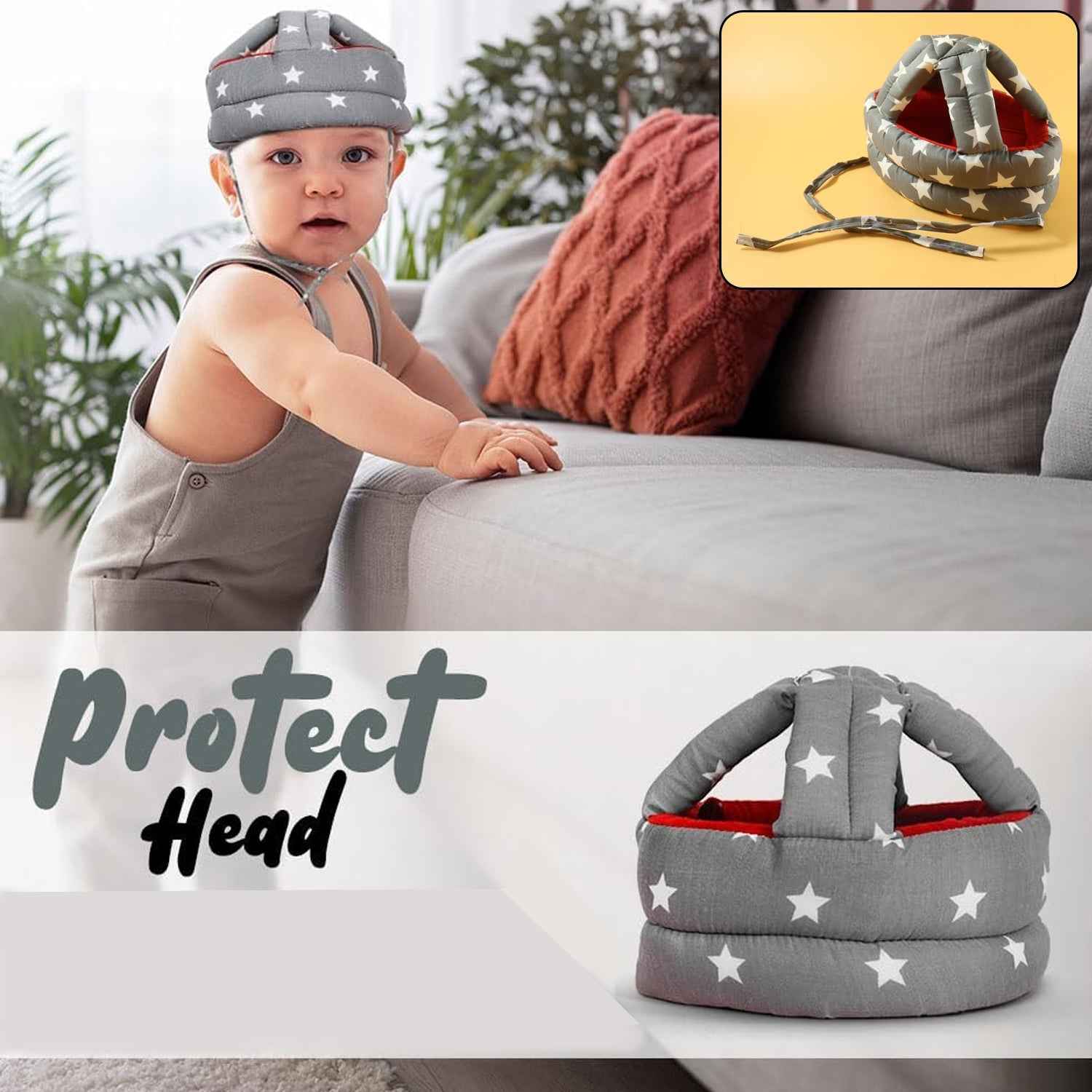 Baby Safety Helmet – Soft Head Protection for Crawling & Walking