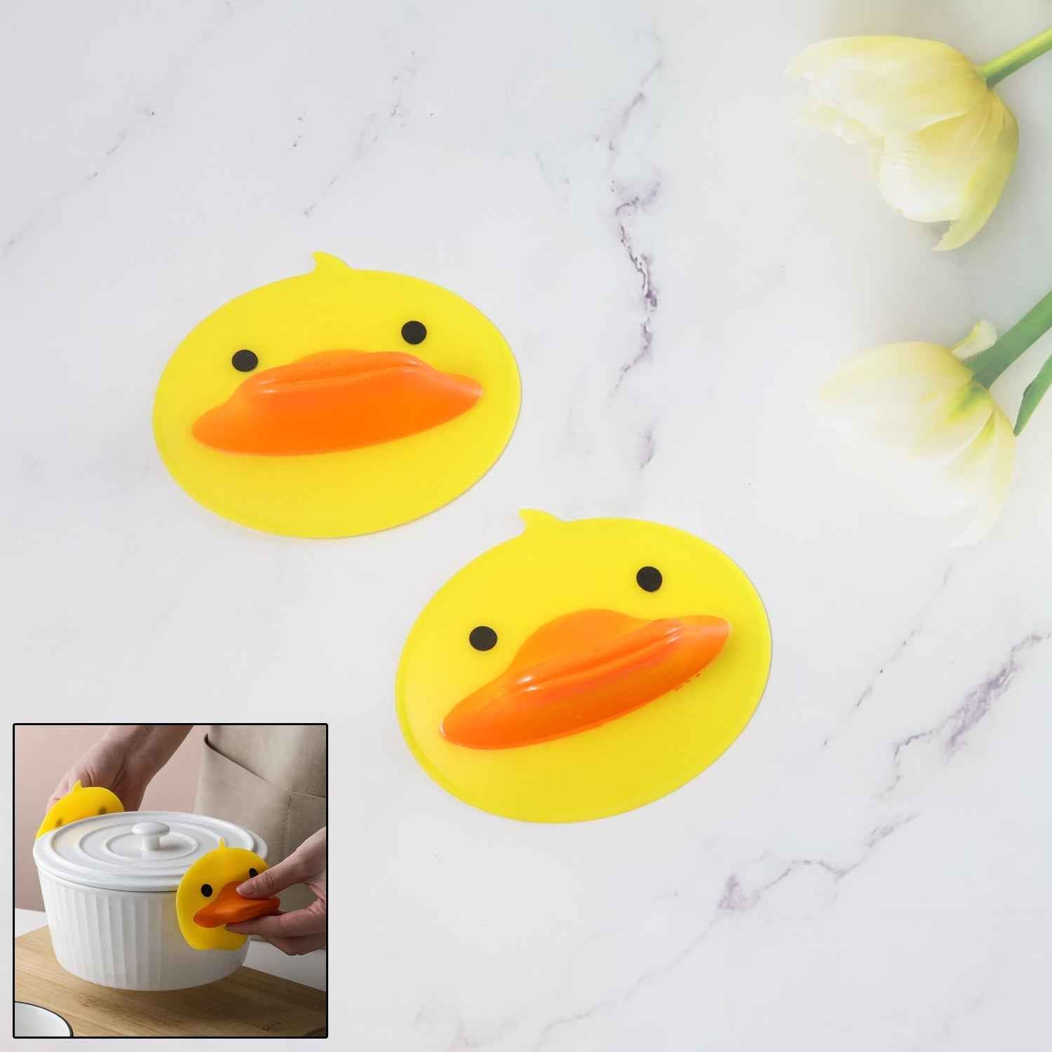 Duck Silicone Hot Pot Holders – Heat Resistant & Non-Slip Grip